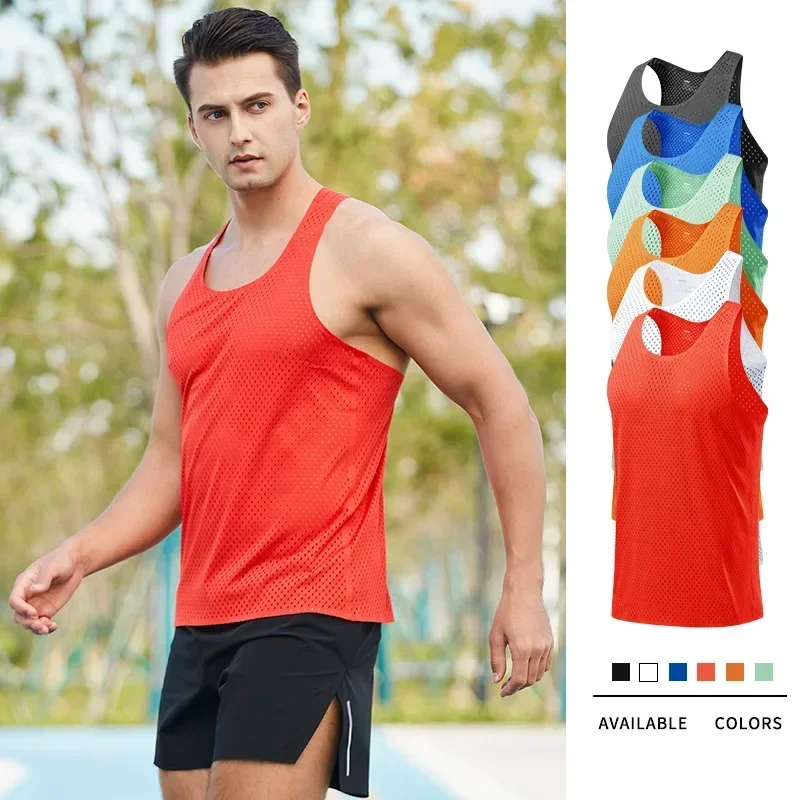 Sleeveless Undershirt - Homens correndo tanque superior sem mangas