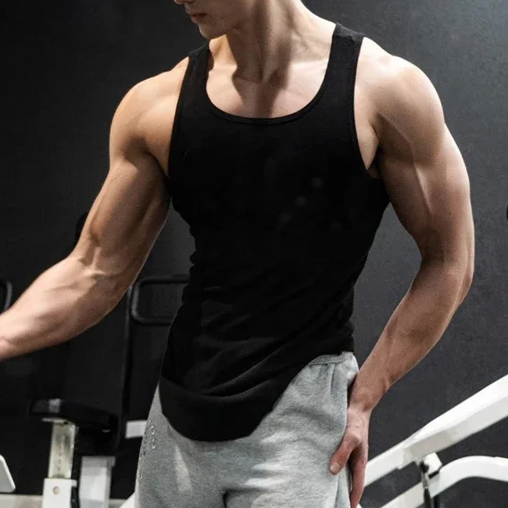 Masculino sem mangas gola redo - Undershirt Crew Neck avaliação e preço