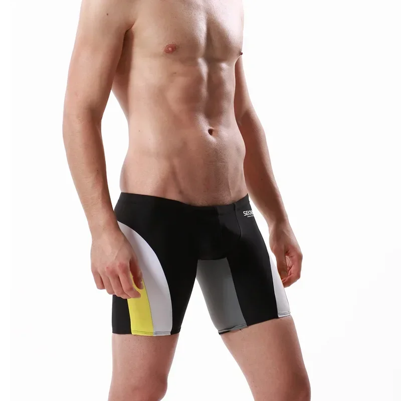 Calções de banho masculinos pa - Long Leg Trunk Men avaliação e preço
