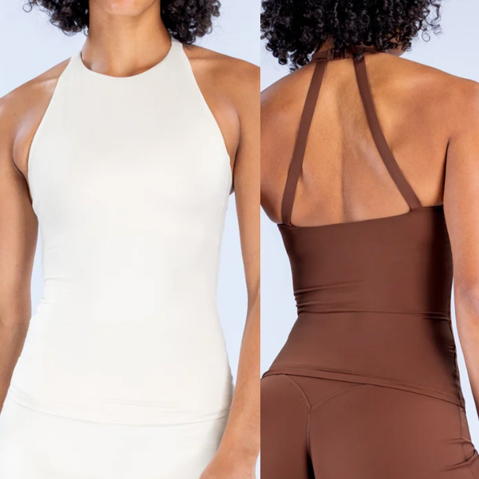 Top Halter Feminino com Sutiã  - Suspender Tank Top avaliação e preço